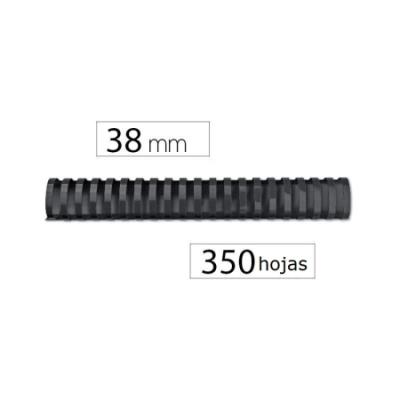 CANUTILLO FELLOWES PLASTICO 38MM NEGRO (5349702) DE...