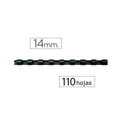 CANUTILLO FELLOWES PLASTICO 14MM NEGRO (5346907) -...