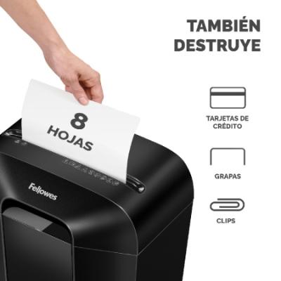 DESTRUCTORA DE DOCUMENTOS FELLOWES LX41 MICROCORTE 4X12...